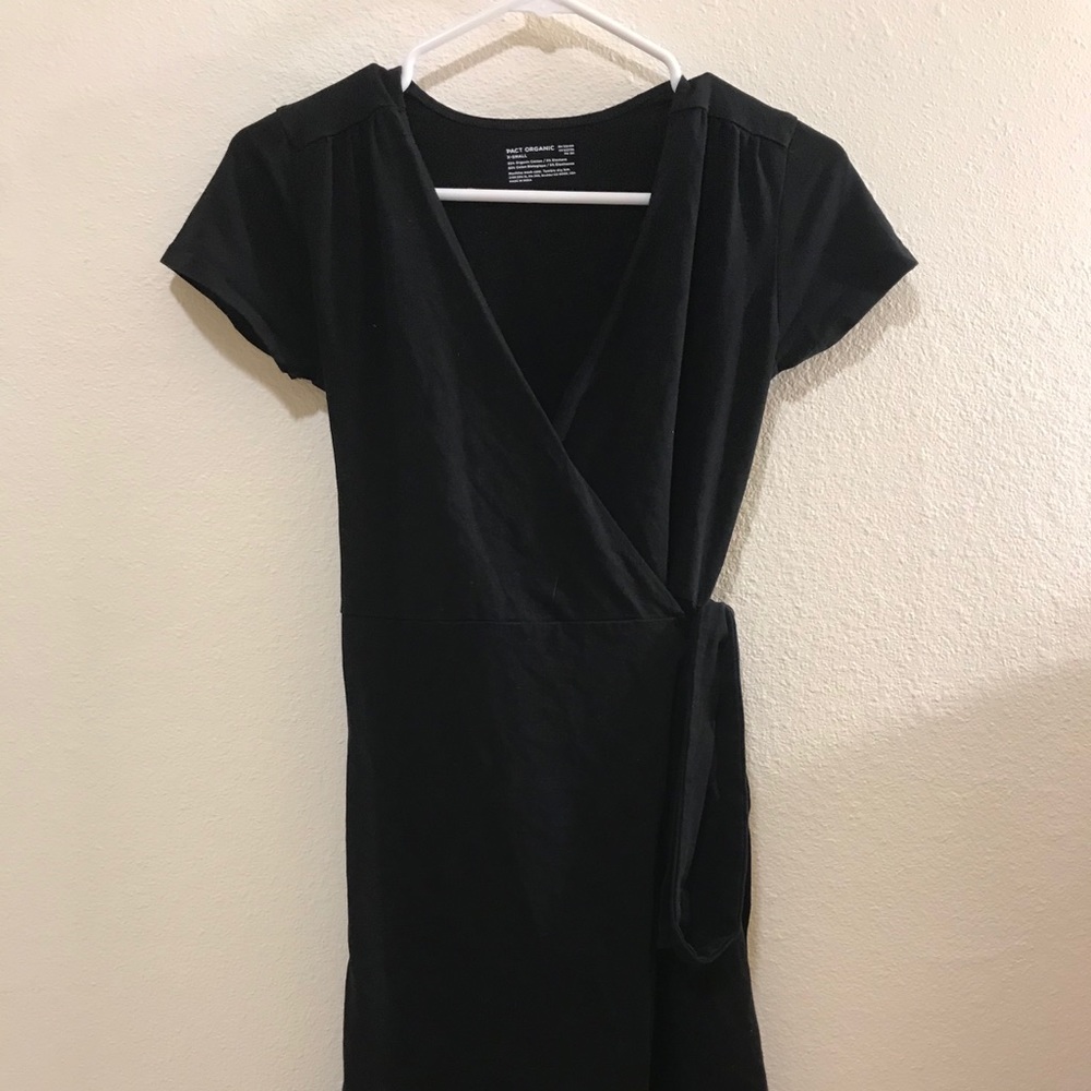 PACT organic cotton wrap dress